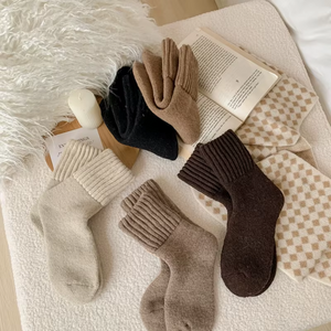 The Knitted Fleece Socks - 5 Pack