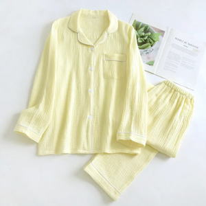 The Long Sleeve - 100% Muslin Cotton Pajama