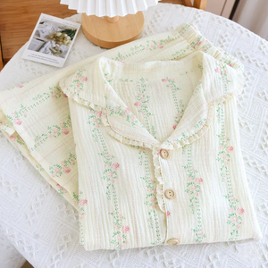 The Short Bloom - 100% Muslin Cotton Pajama