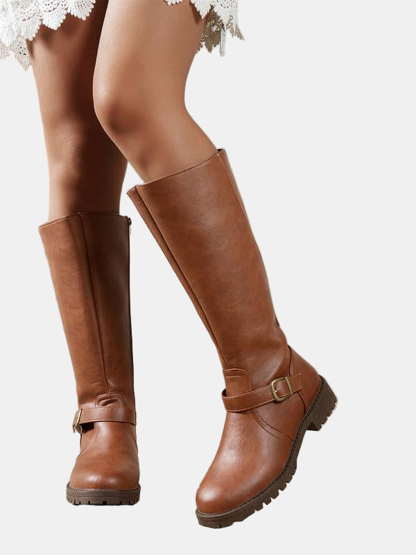 NordiCozy | Comfortable Low Heel Leather Boots