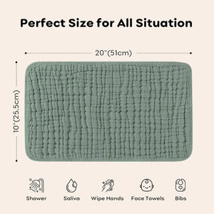 The Muslin Burp Cloths - 100% Muslin Cotton